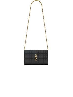 YSL LAMBSKIN CASSANDRE CHAIN WALLET