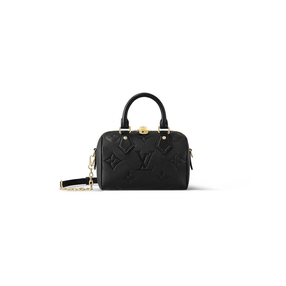 Black LV Speedy Bandouliere 20