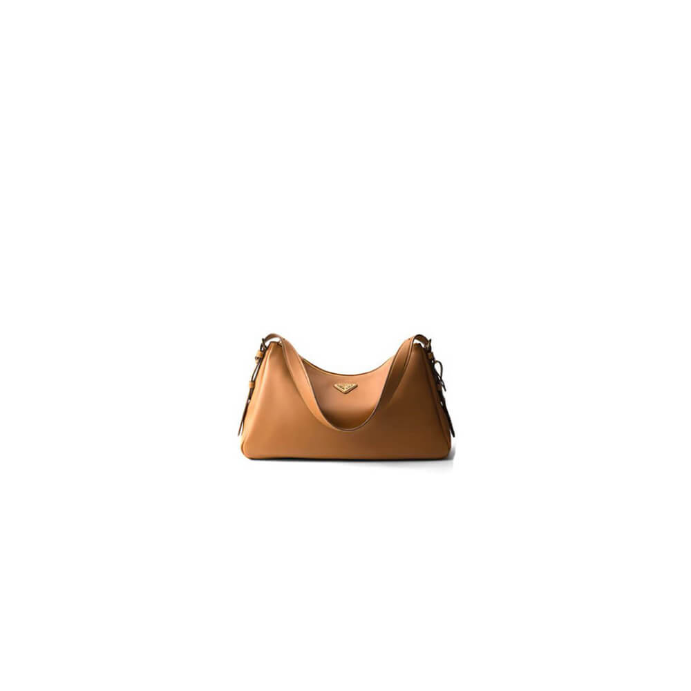 Prada Aimee large leather shoulder bag