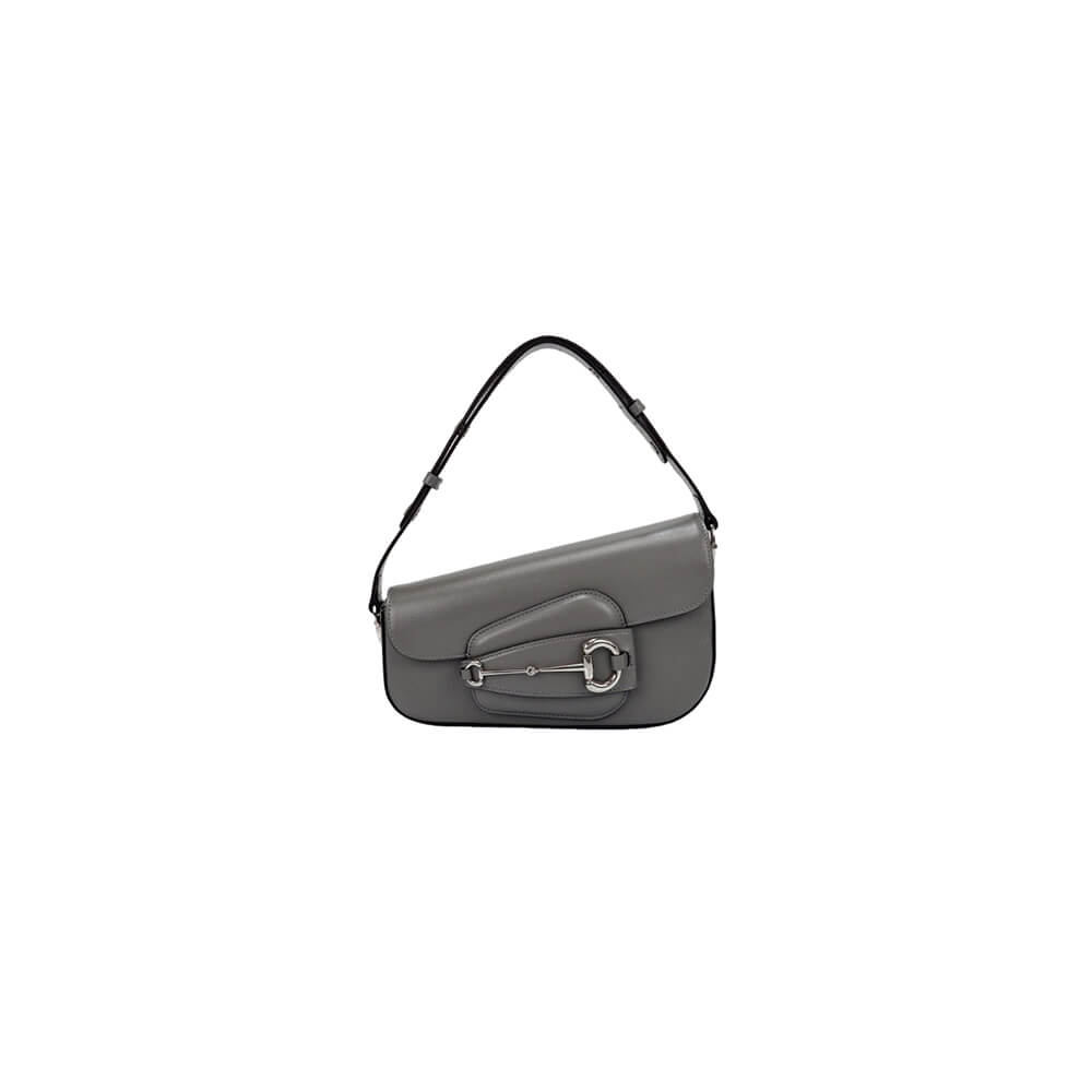 Gray Gucci Horsebit 1955 Small Shoulder Bag
