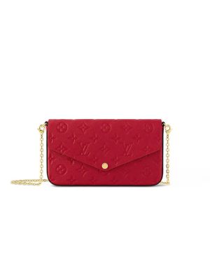 Scarlet Red LV Felicie Pochette