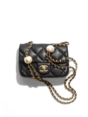 Black Chanel MINI FLAP BAG