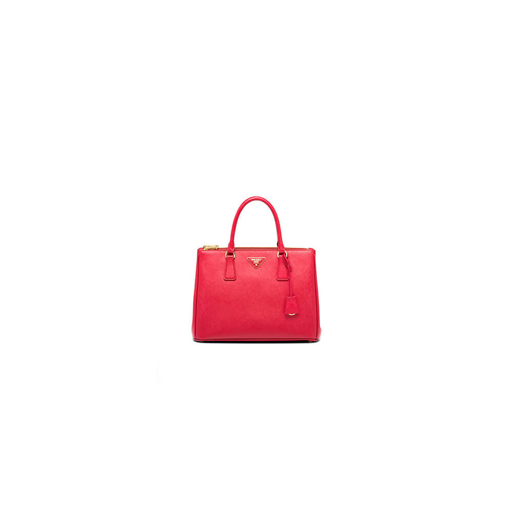 Red Large Prada Galleria Saffiano leather bag