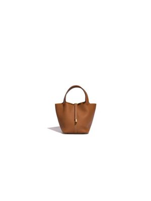 Brown Hermes Picotin Lock 22 bag