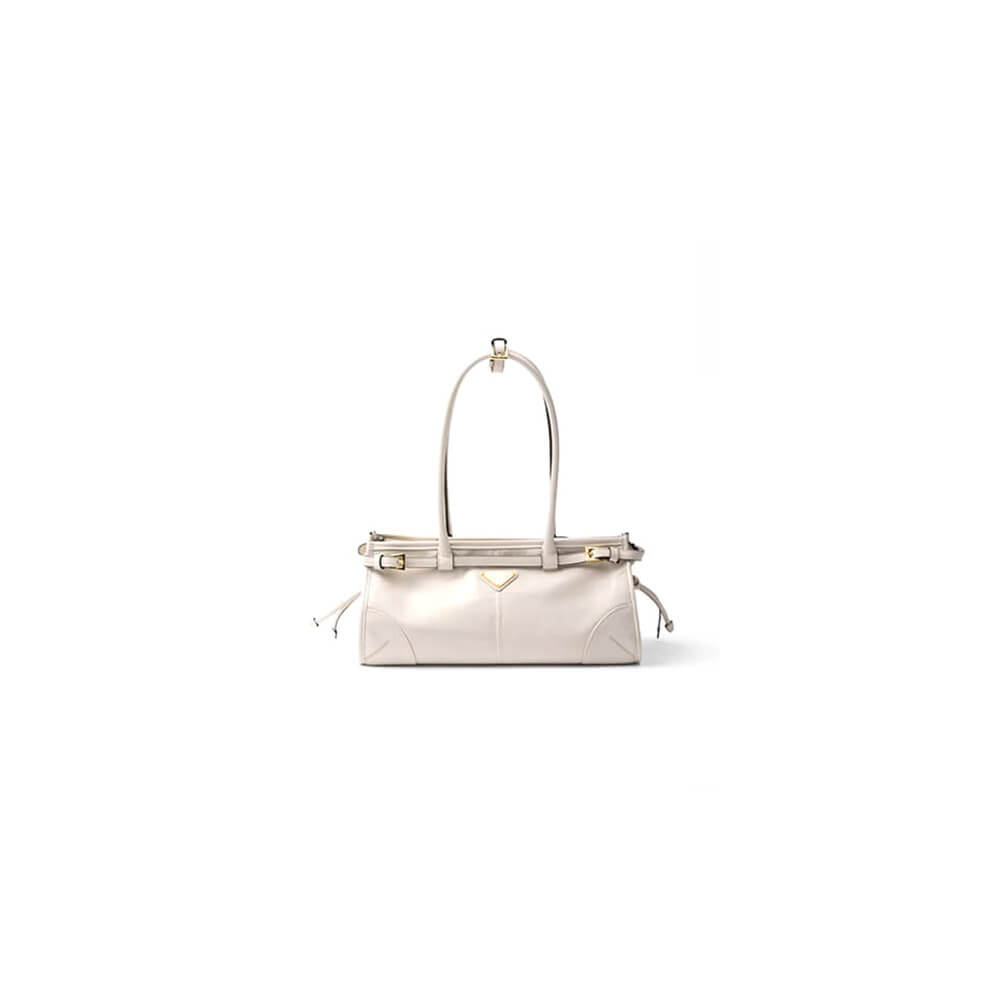 White Prada Medium leather handbag (Best
 grade)