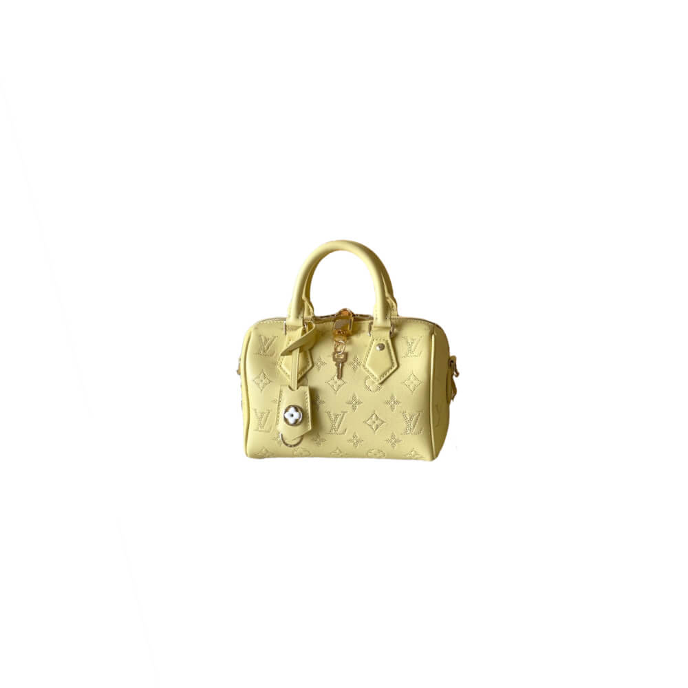 Yellow LV Speedy Bandouliere 20 (Best
 grade)