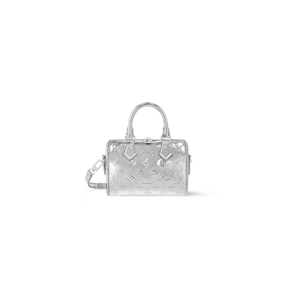 Silver LV Speedy Bandouliere 20