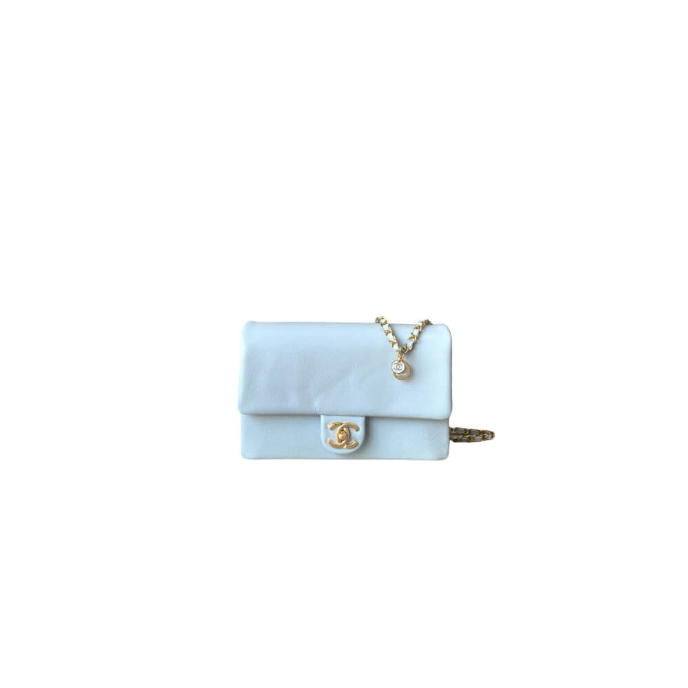 Light Blue CHANEL Small Flap Bag (Best
 grade)