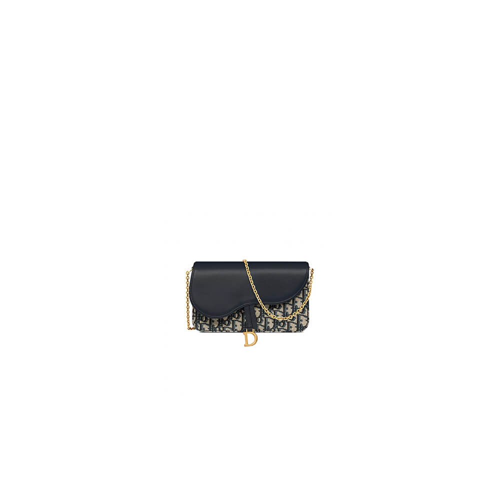 Dior Saddle Pouch with Chain