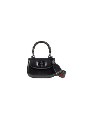 GUCCI BAMBOO 1947 JUMBO GG SMALL TOP HANDLE BAG