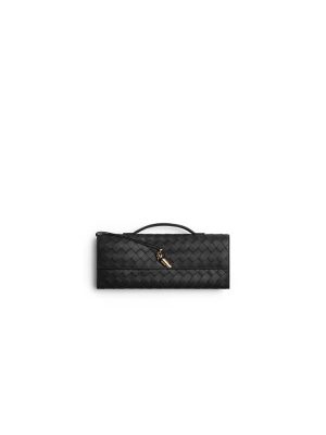 Black Bottega Veneta Andiamo Clutch (Best
 GRADE)