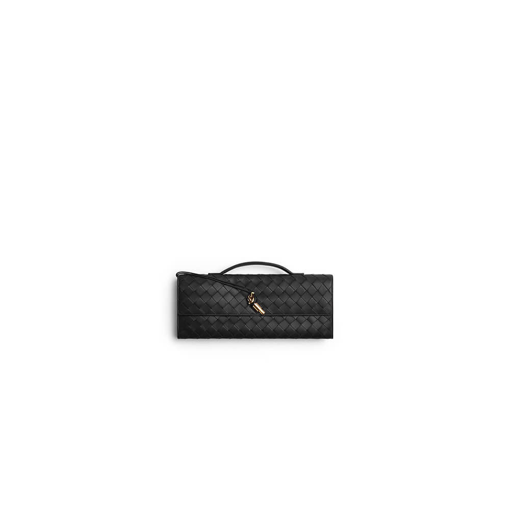 Black Bottega Veneta Andiamo Clutch (Best
 GRADE)