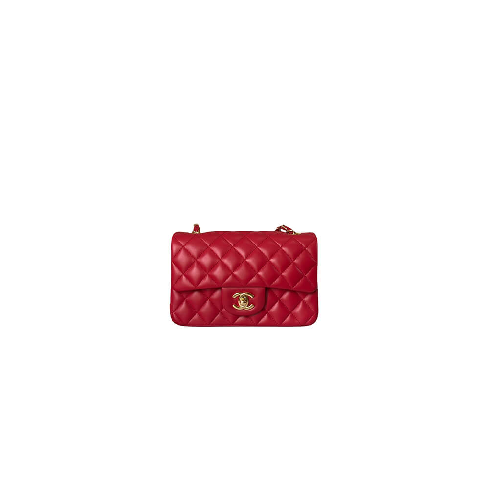 Red Chanel Mini Flap Bag (Best
 grade)