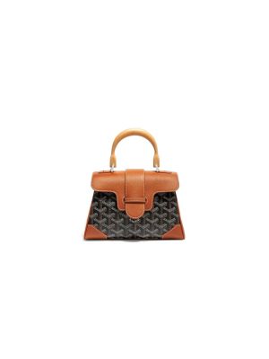 Black & Tan Goyard Saigon Souple Mini Bag
