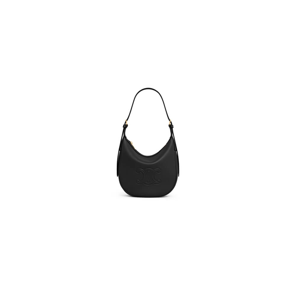 Black CELINE HELO?SE TRIOMPHE SMALL BAG IN SOFT CALFSKIN