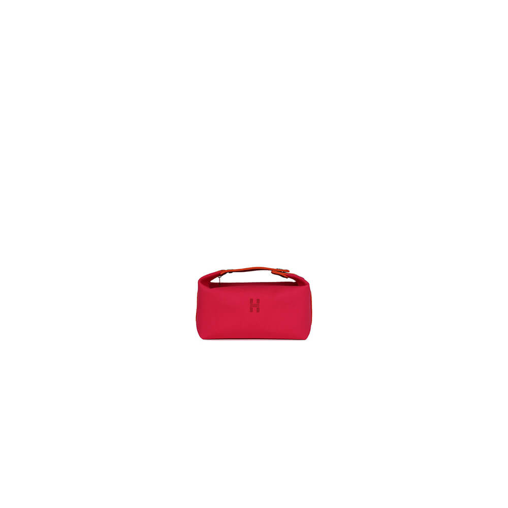 Red Hermes toiletery bag