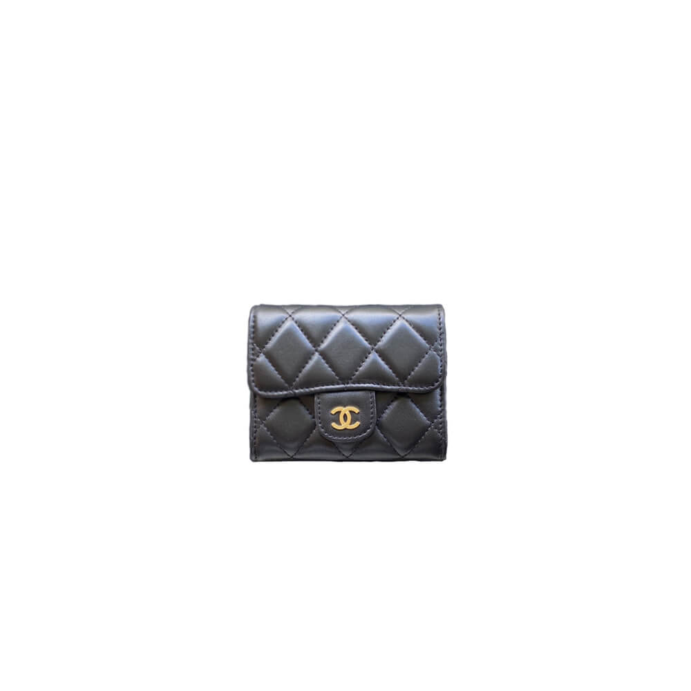 Black CHANEL Classic Small Flap Wallet