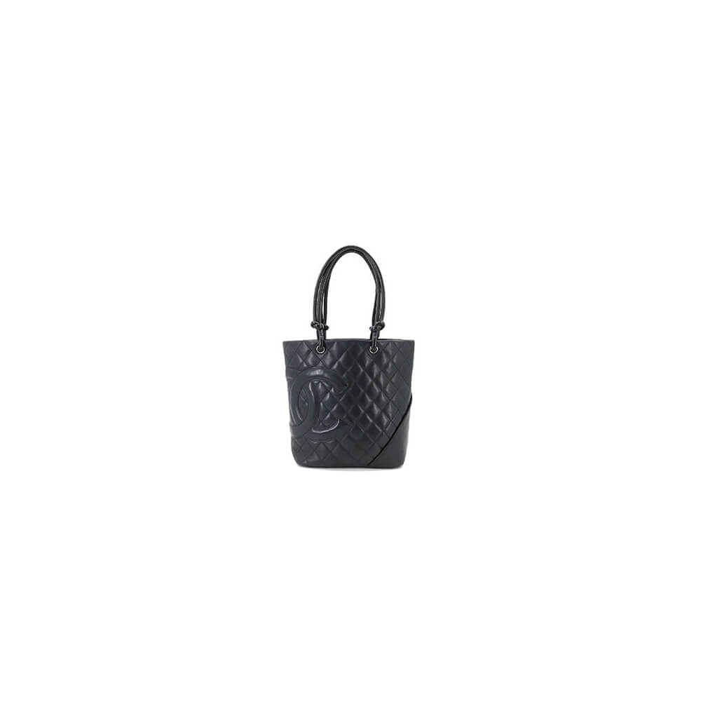 Black Chanel Cambon Line Medium Tote (Best
 grade)