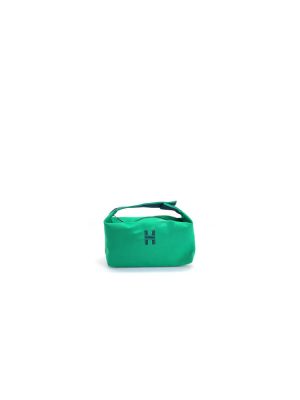 Green Hermes toiletery bag
