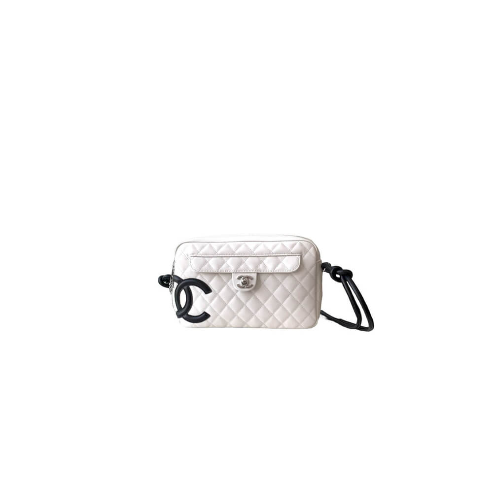 White & Black Chanel Cambon Camera Bag (Best
 grade)