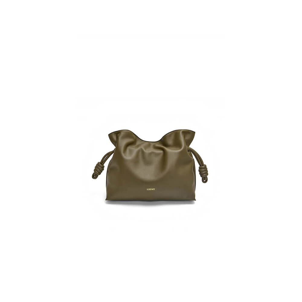 Dark Green LOEWE Medium Flamenco clutch in nappa calfskin (Best
 GRADE)