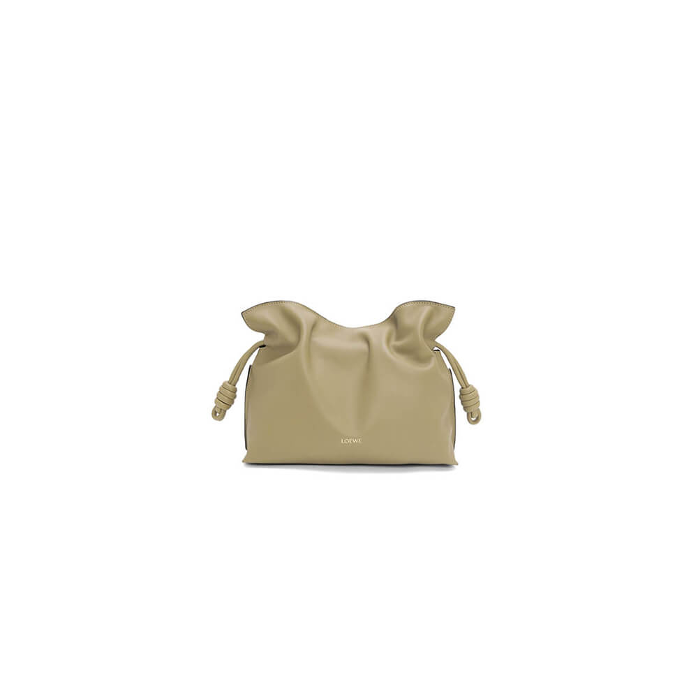 Clay Green LOEWE Medium Flamenco clutch in nappa calfskin (Best
 GRADE)