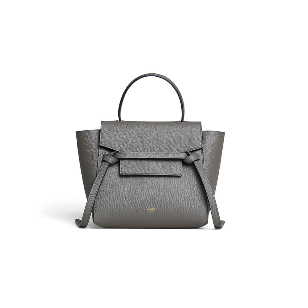 Grey CELINE NANO BELT BAG