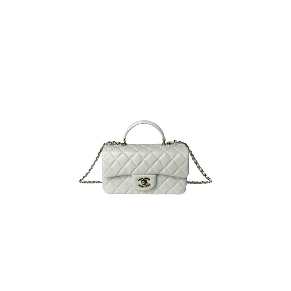 CHANEL Mini Classic Handbag With Top Handle