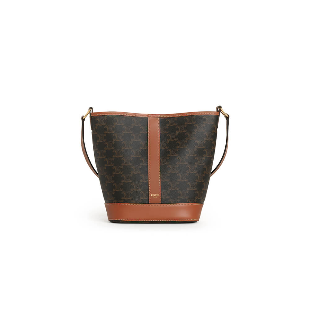 Tan CELINE SMALL BUCKET