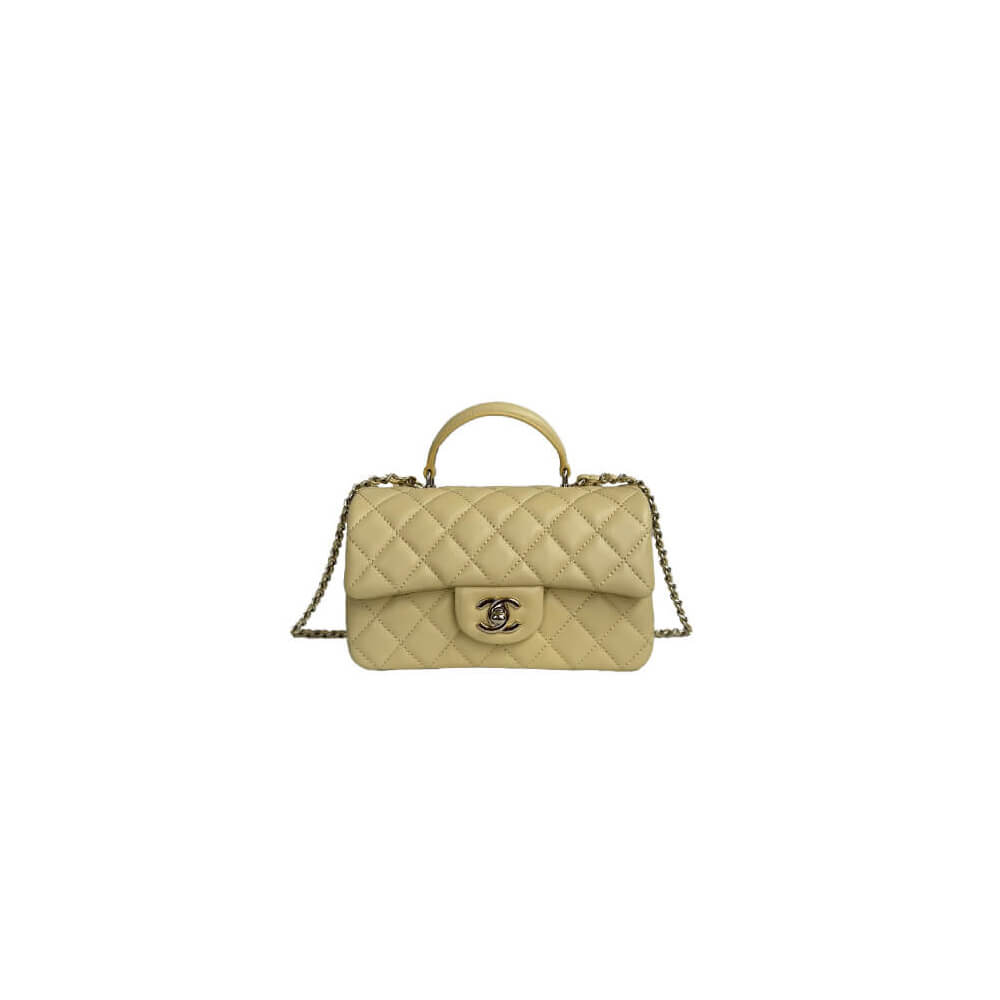 CHANEL Mini Classic Handbag With Top Handle