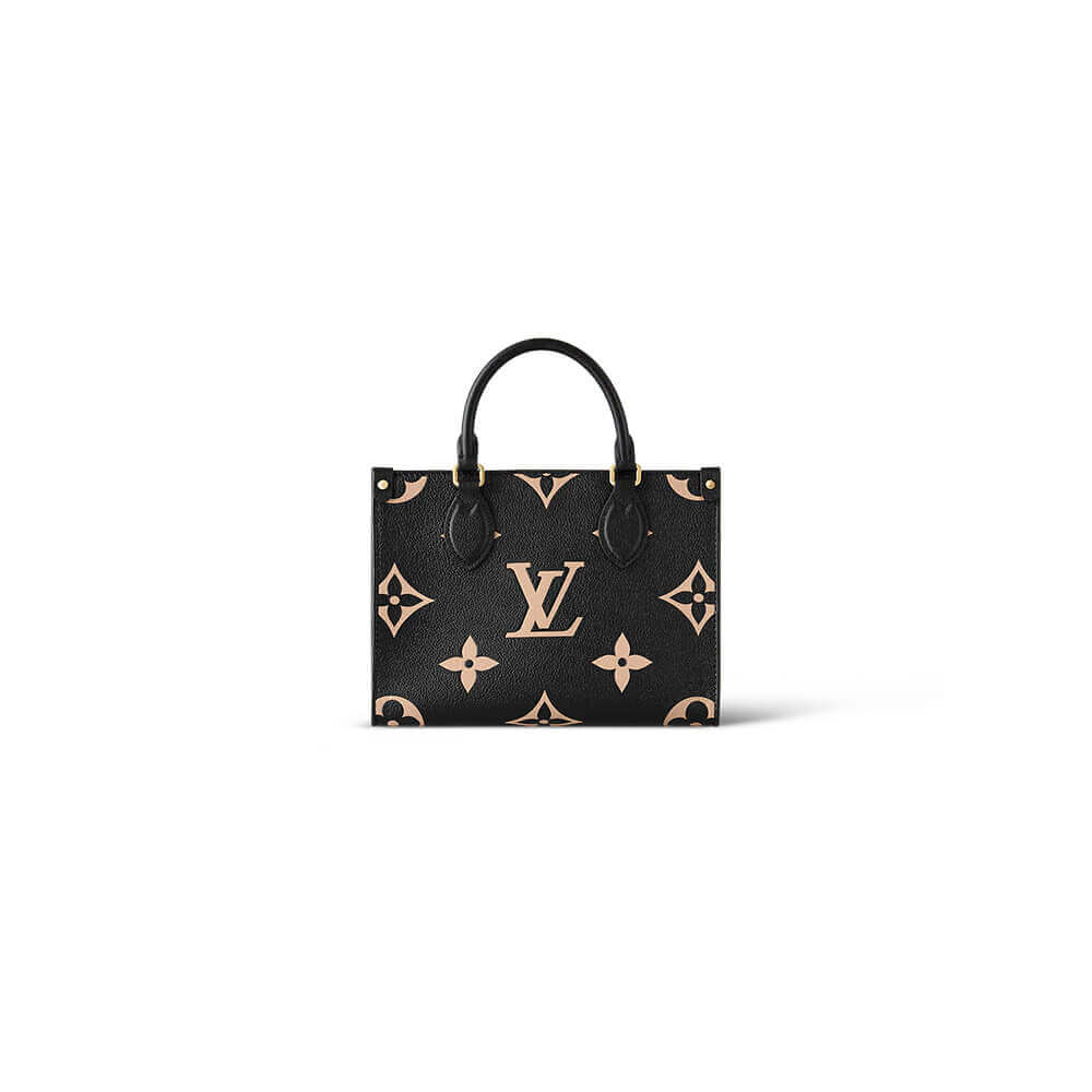 Black/Beige LV OnTheGo PM