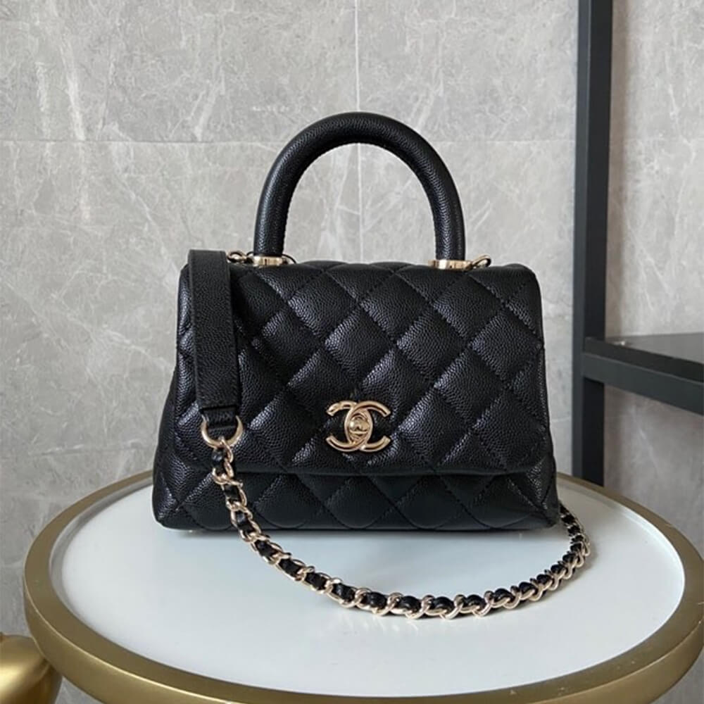 Chanel Coco handle flap shoulder bag Mini - Image 2