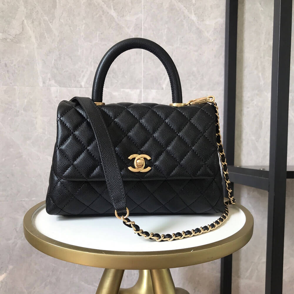 Black Chanel Coco handle flap shoulder bag PM - Image 2