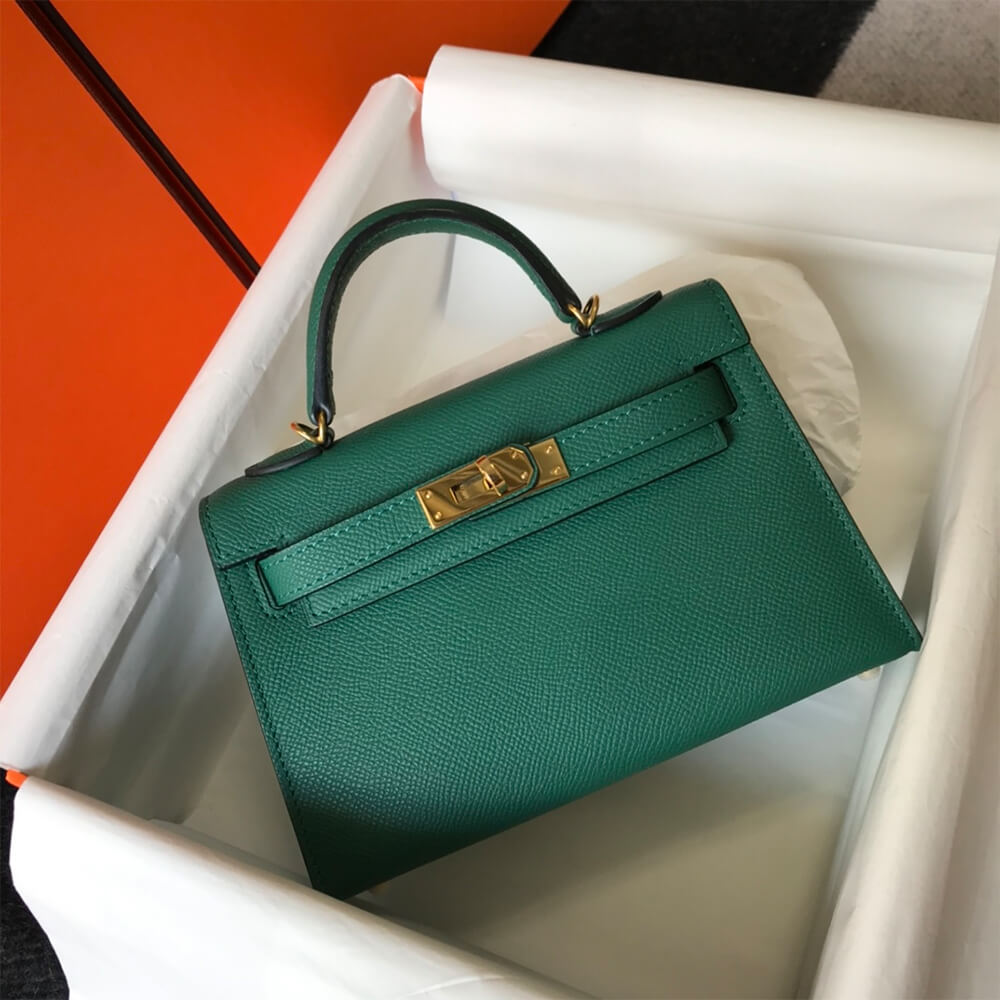 Green Hermes Mini Kelly II (Best
 Grade) - Image 2