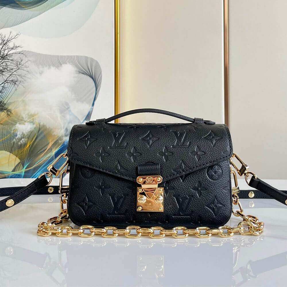 Black LV Pochette Metis East West - Image 2