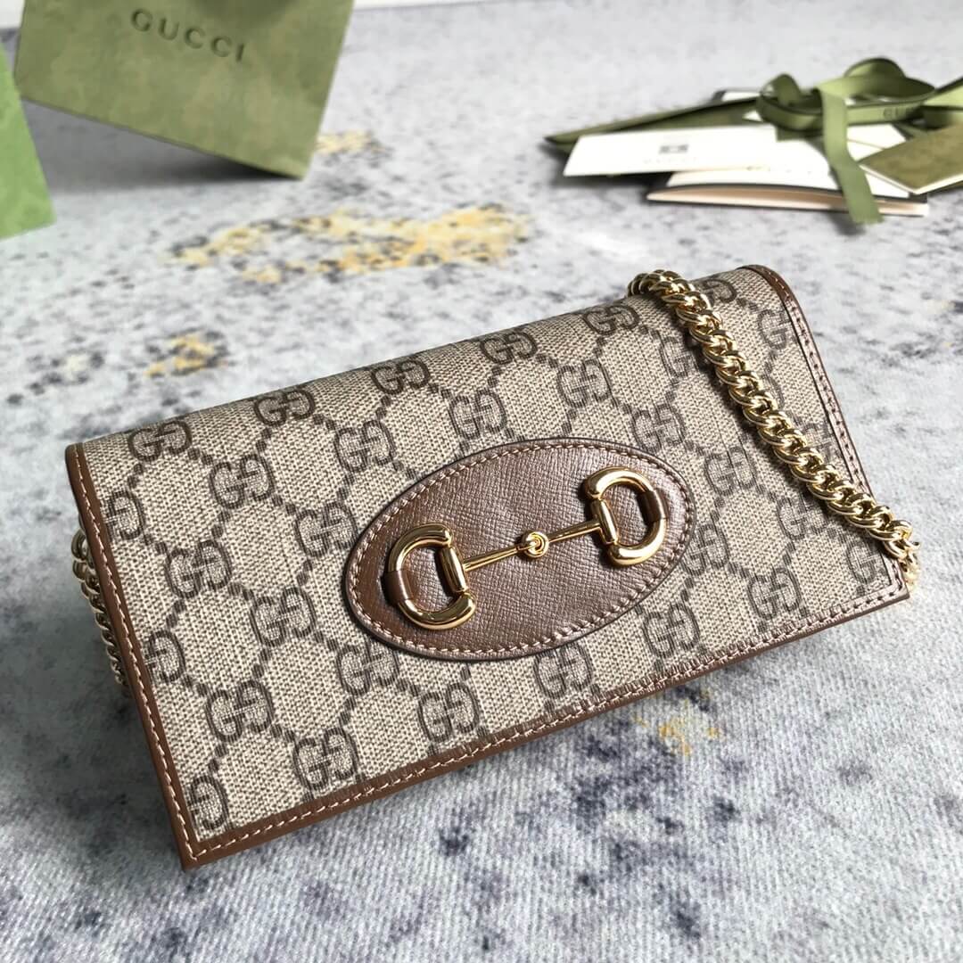 Gucci Horse Buckle 1955 Chain Wallet - Image 2