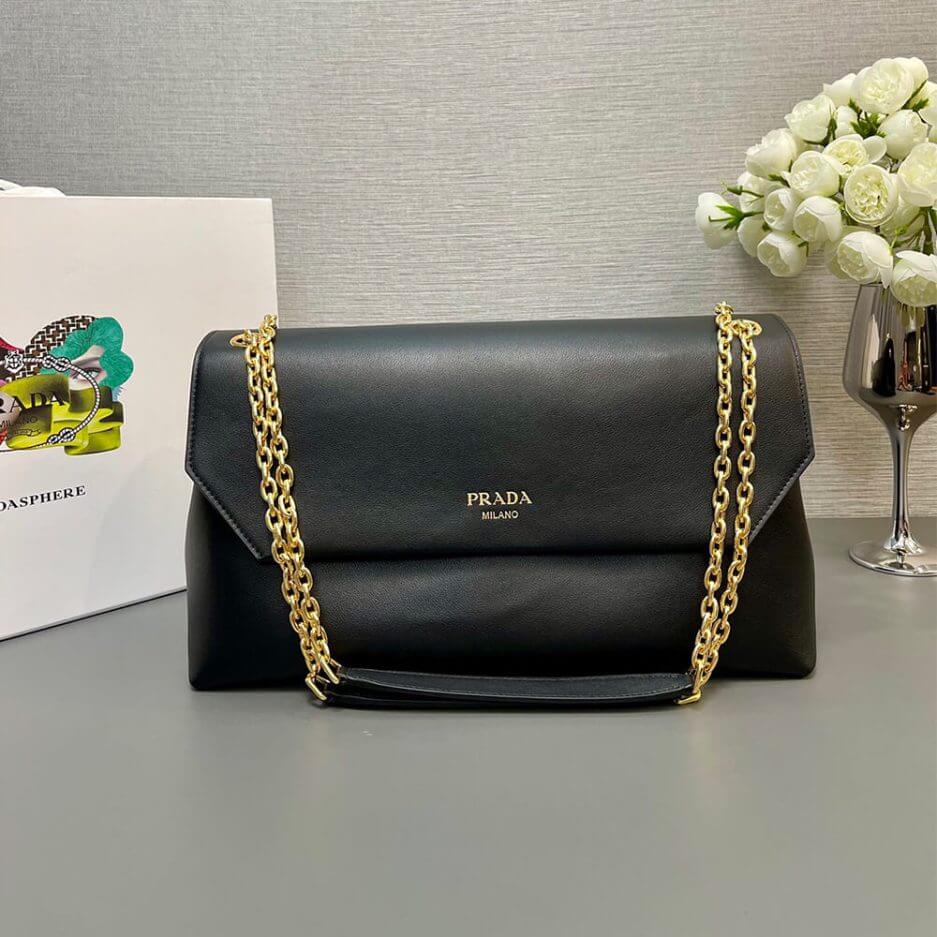 Black Prada Medium leather shoulder bag (Best
 Grade) - Image 2