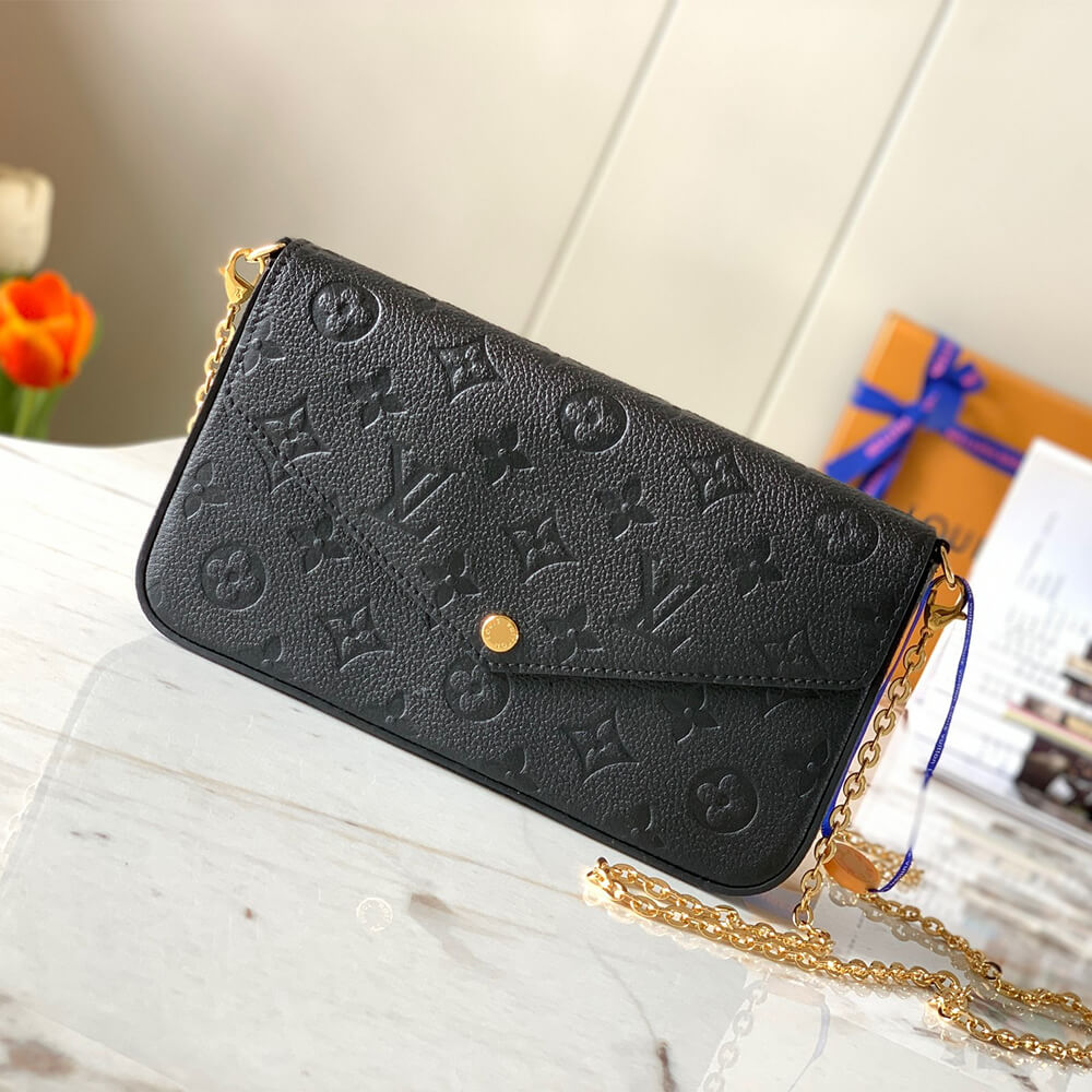 Black LV Felicie Pochette - Image 2