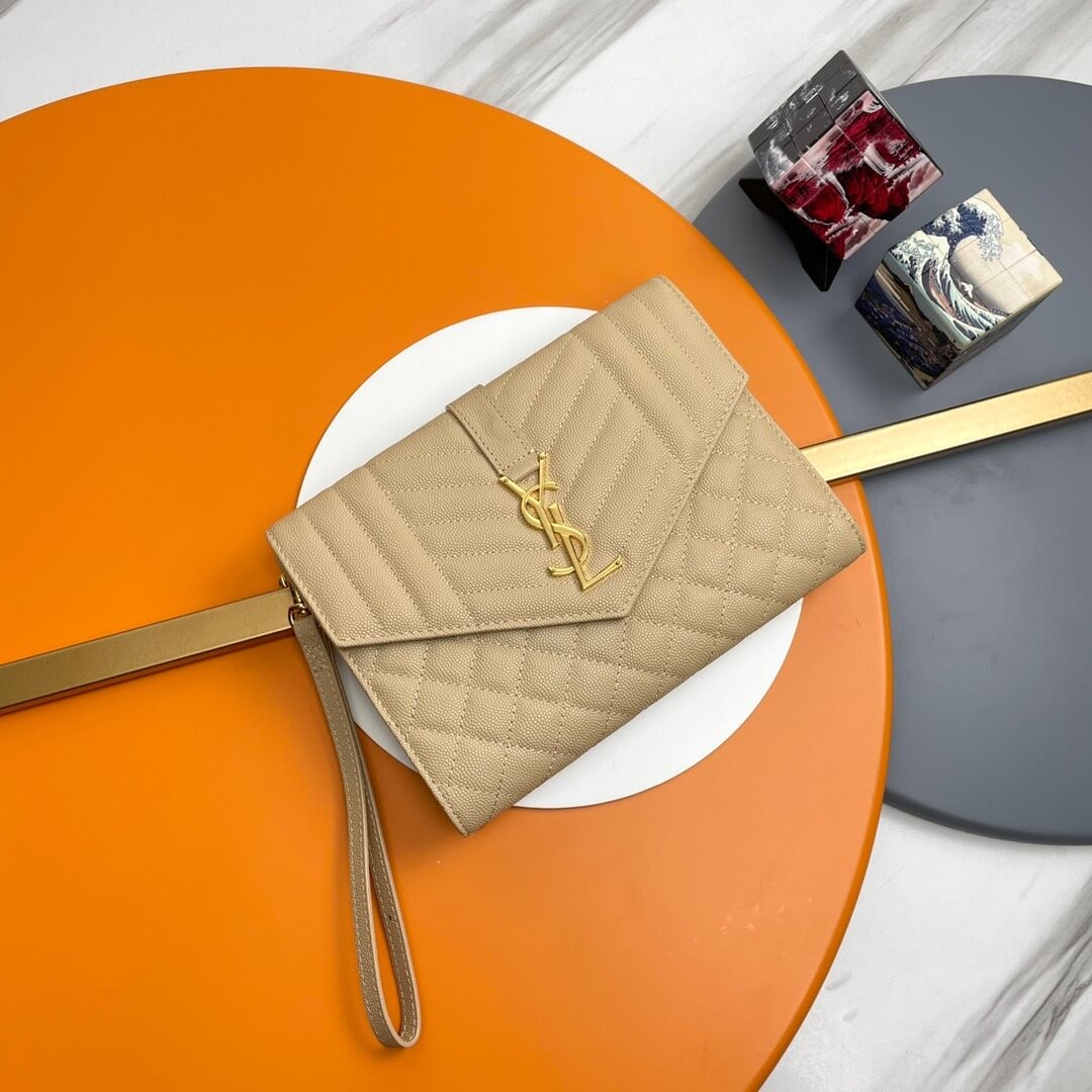 YSL CASSANDRE matelasse leather flap clutch - Image 2