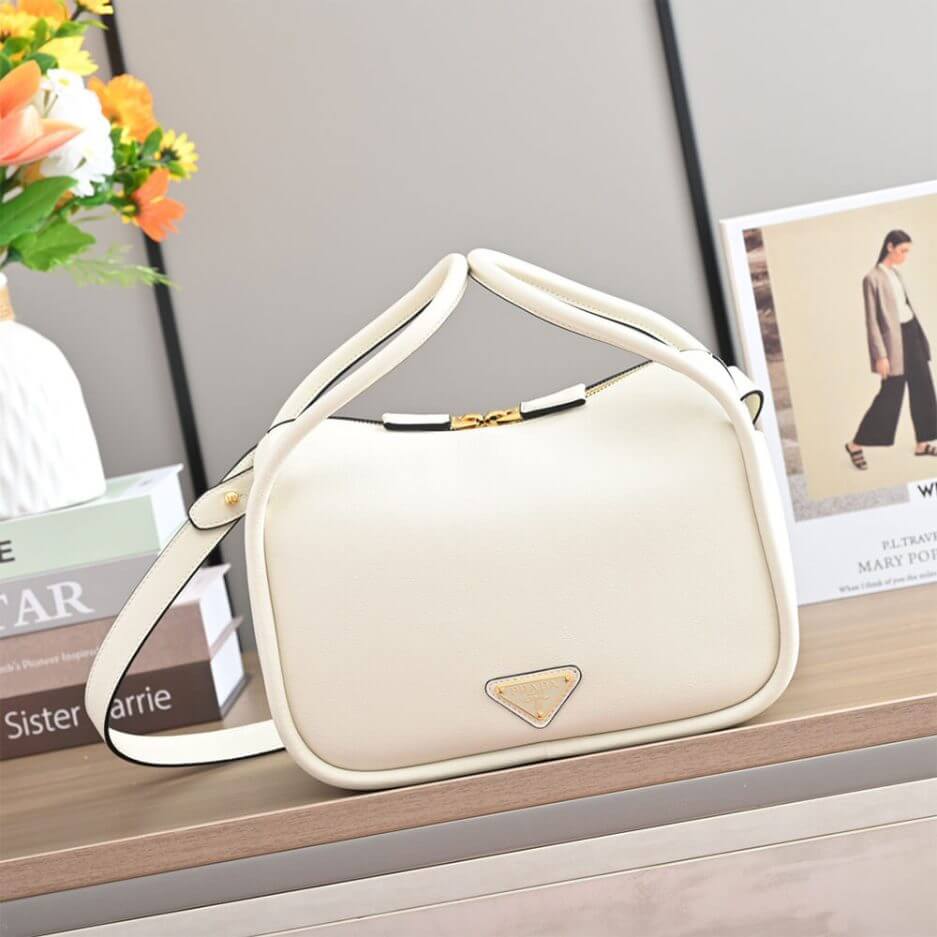 White Prada Darling leather handbag - Image 2
