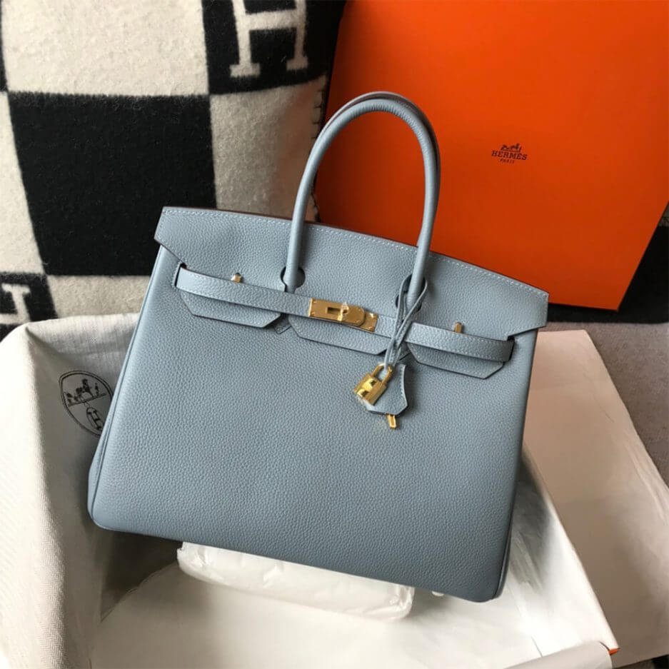 Light Blue Hermes Birkin 35 - Image 2
