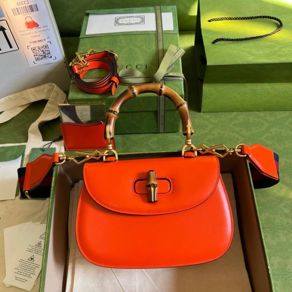 GUCCI BAMBOO 1947 JUMBO GG SMALL TOP HANDLE BAG - Image 2