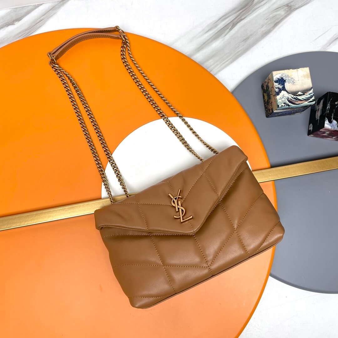 Caramel YSL Toy Puffer in lambskin - Image 2