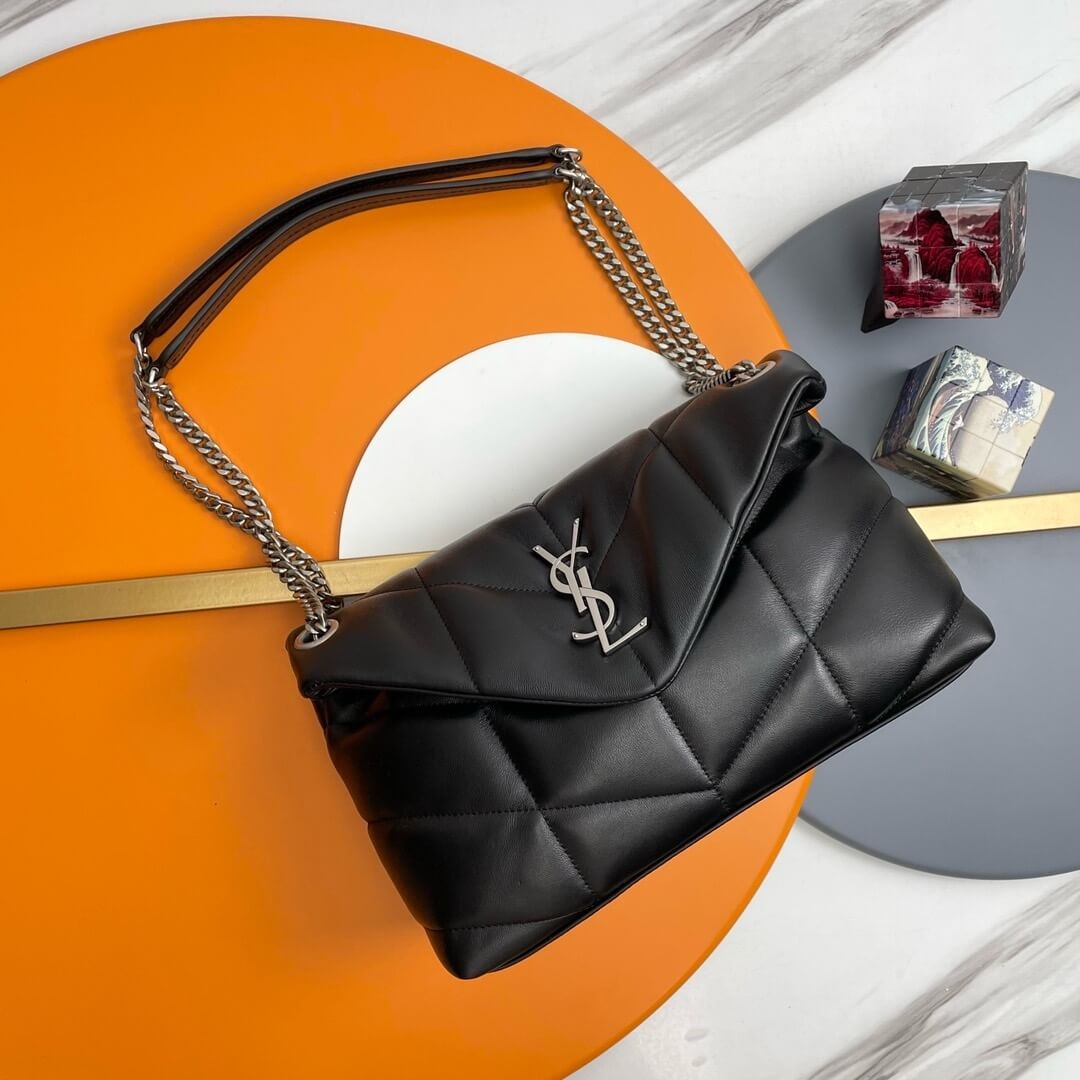 Black YSL PUFFER SMALL in Nappa leather - Image 2