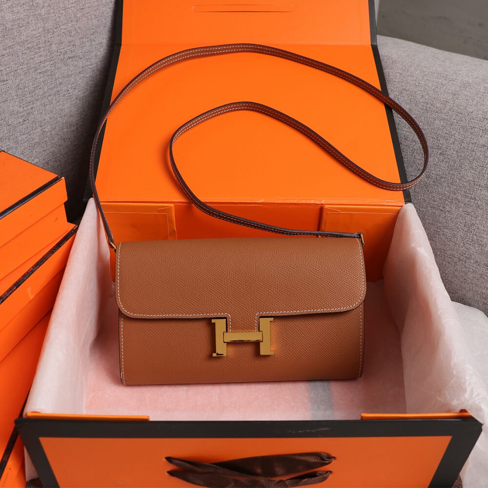 Brown Hermes Constance wallet - Image 2