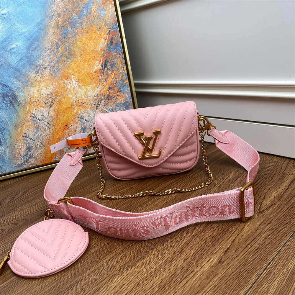 Rose Ballerine LV New Wave Multi Pochette Handbag - Image 2