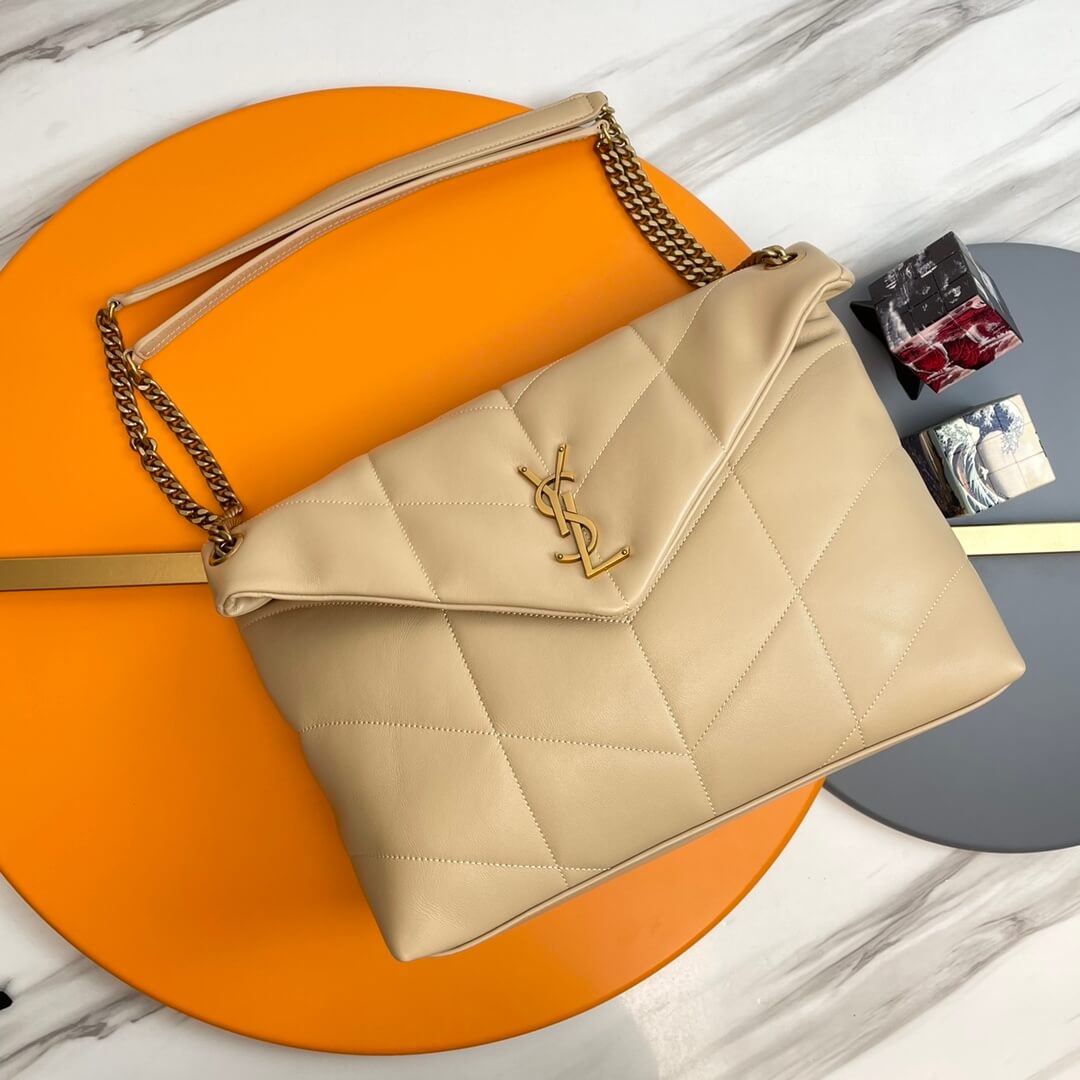 Beige YSL PUFFER MEDIUM in Nappa leather - Image 2