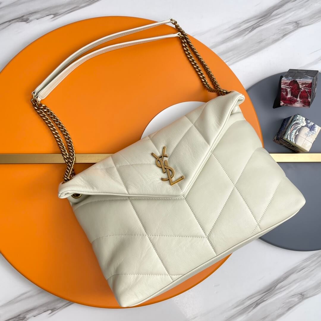 White YSL PUFFER MEDIUM in Nappa leather - Image 2