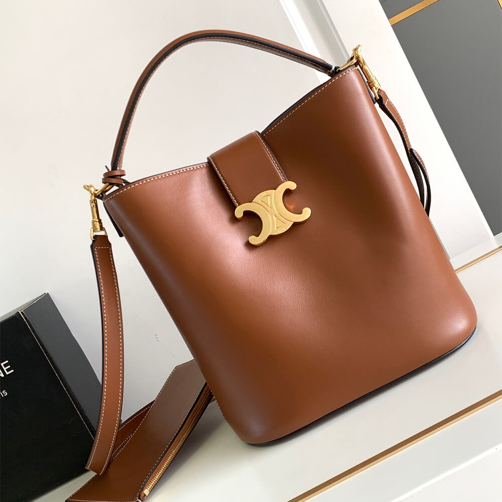 Tan CELINE LOUISE Medium Bag in Smooth Calfskin - Image 2