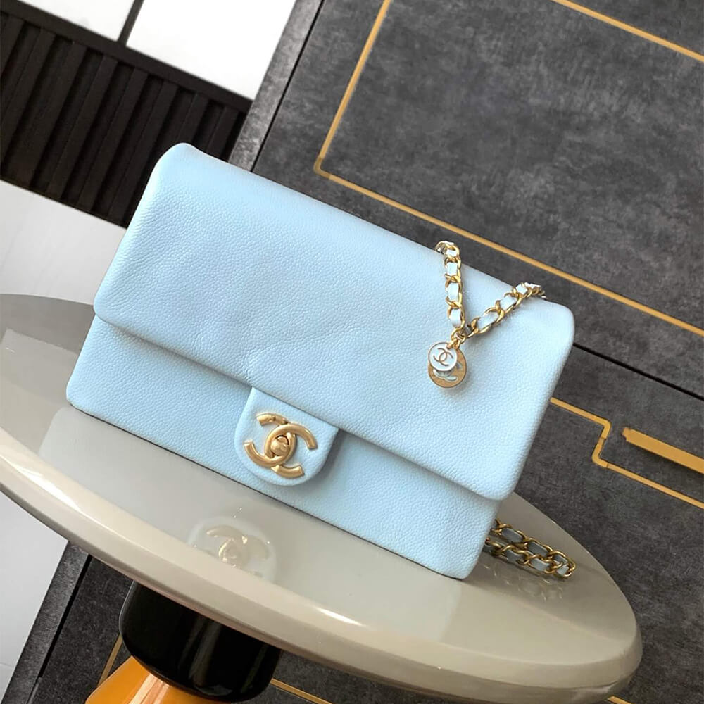 Light Blue CHANEL Small Flap Bag (Best
 grade) - Image 2
